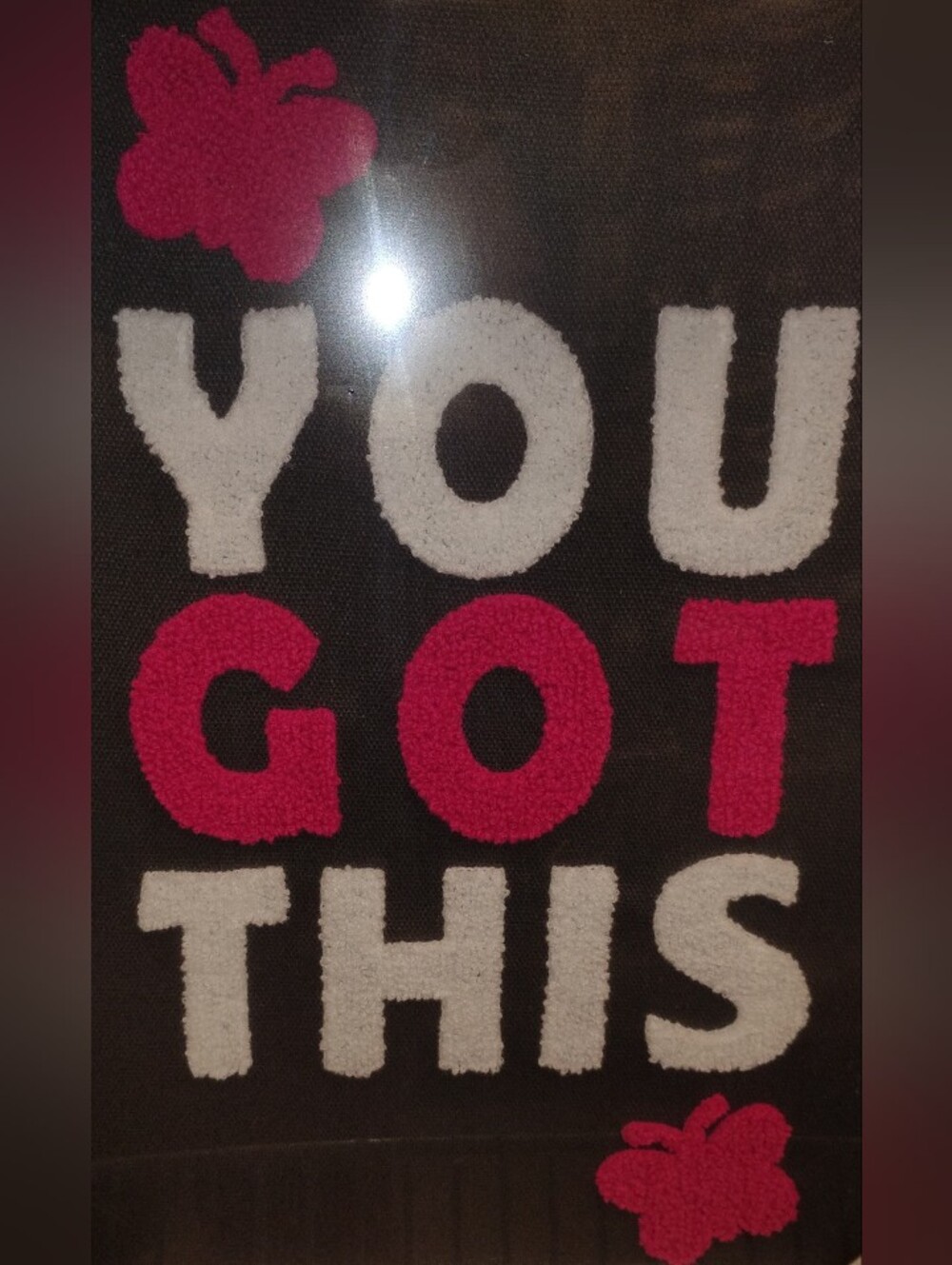 Motivational 'You Got This' Wall Art Canvas  - Pink & White